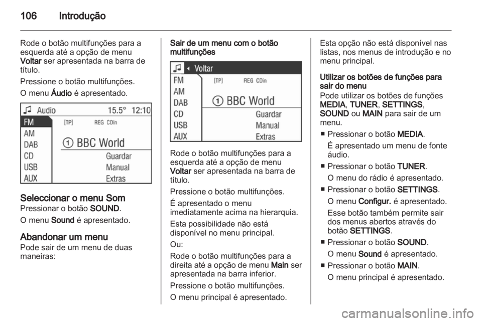 OPEL ANTARA 2013  Manual de Informação e Lazer (in Portugues) 