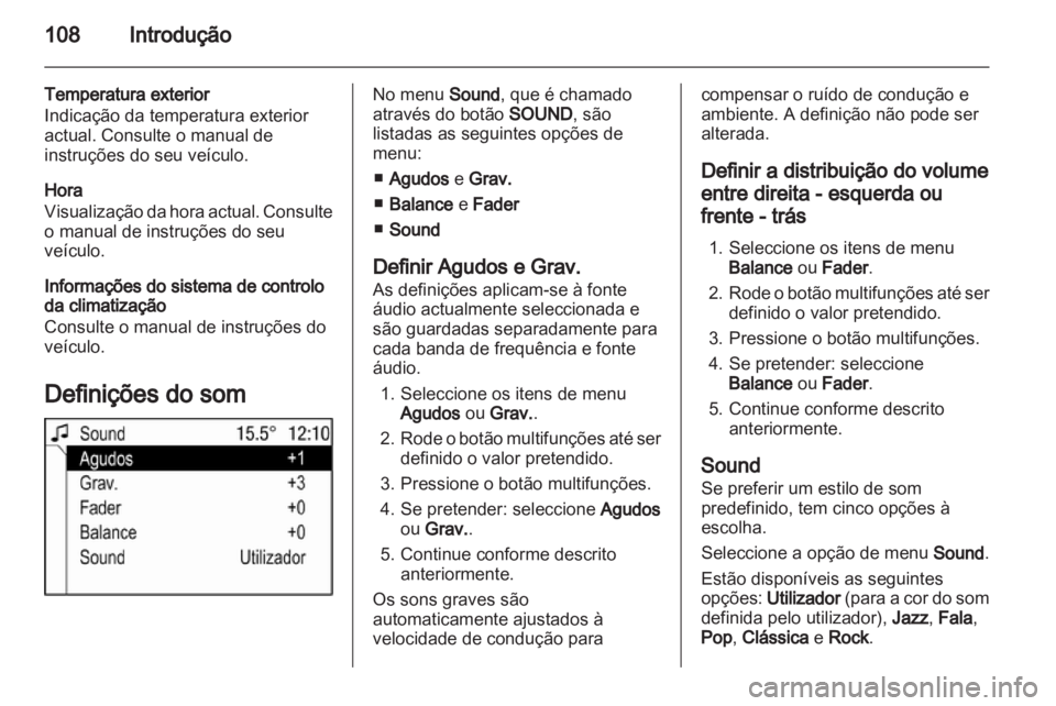 OPEL ANTARA 2013  Manual de Informação e Lazer (in Portugues) 