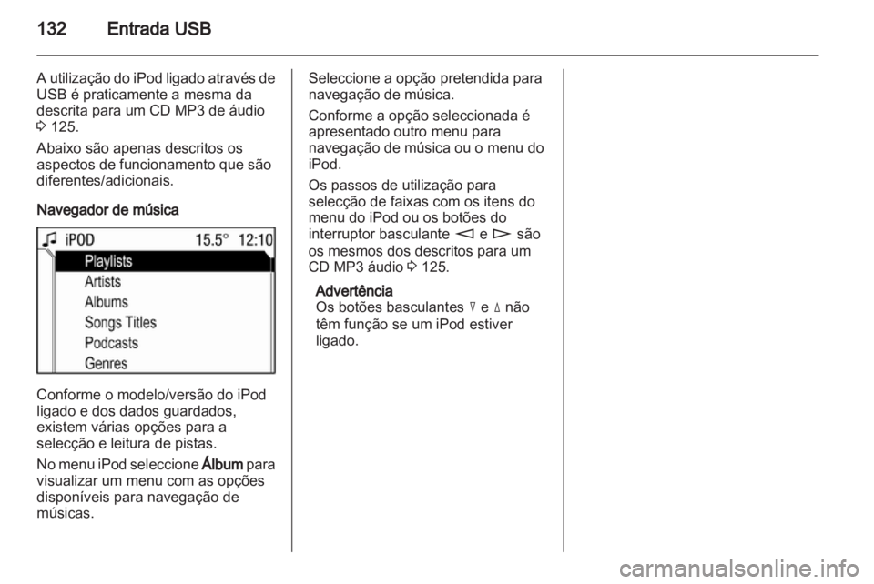 OPEL ANTARA 2013  Manual de Informação e Lazer (in Portugues) 