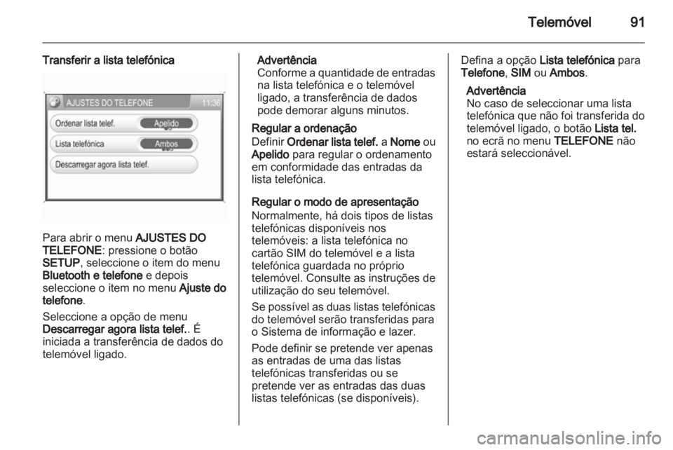 OPEL ANTARA 2013  Manual de Informação e Lazer (in Portugues) 