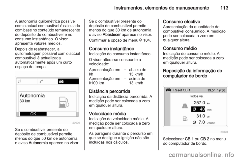 OPEL ANTARA 2013.5  Manual de Instruções (in Portugues) 