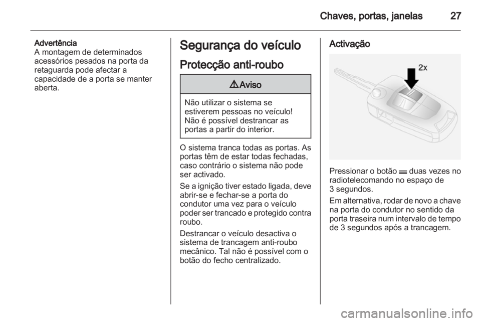 OPEL ANTARA 2013.5  Manual de Instruções (in Portugues) 
