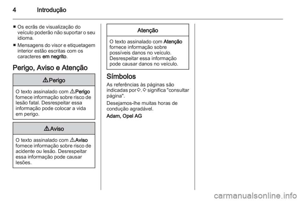 OPEL ANTARA 2013.5  Manual de Instruções (in Portugues) 