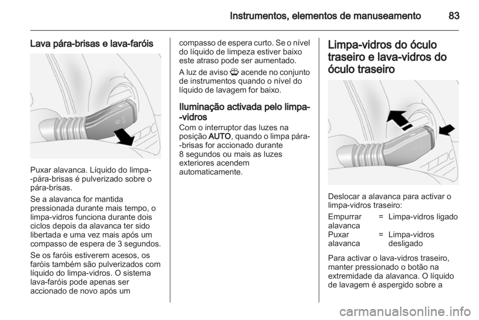 OPEL ANTARA 2013.5  Manual de Instruções (in Portugues) 
