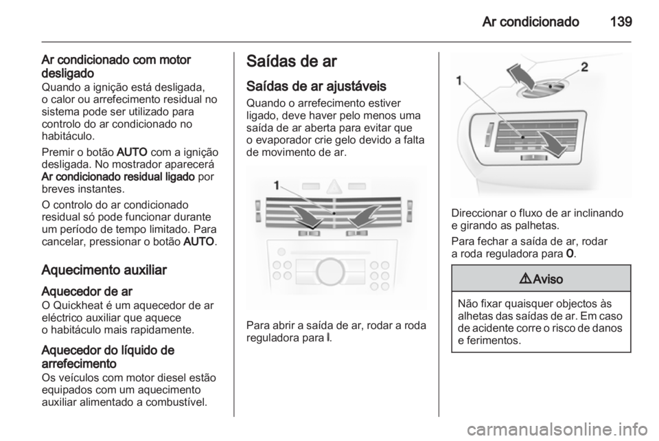 OPEL ASTRA H 2010.5  Manual de Instruções (in Portugues) 