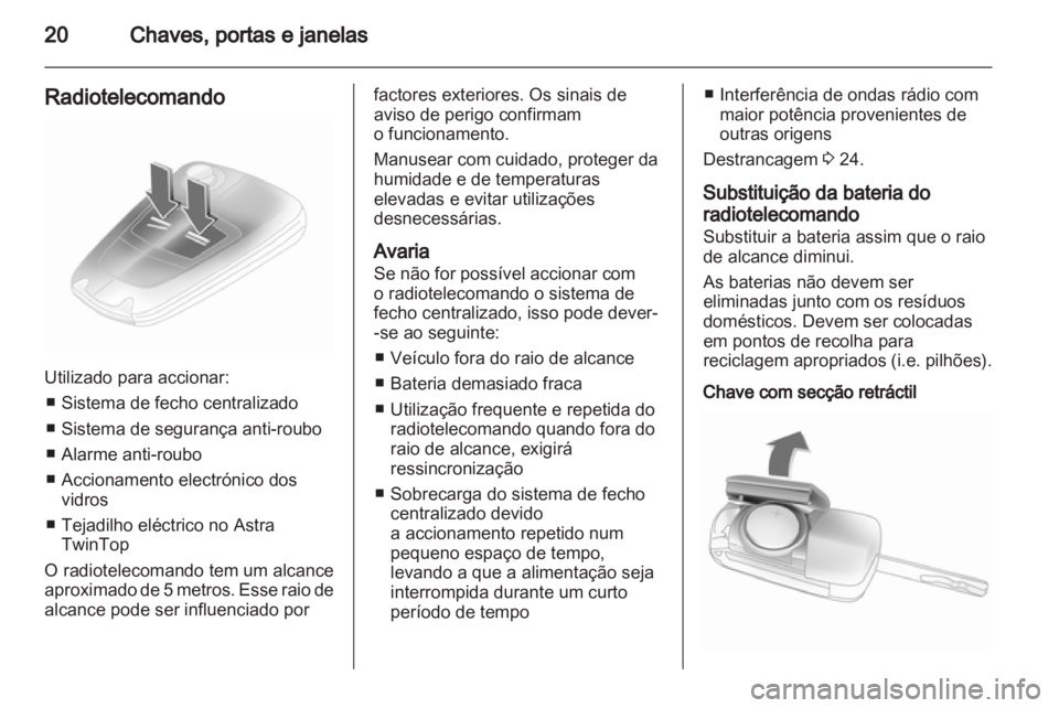 OPEL ASTRA H 2010.5  Manual de Instruções (in Portugues) 