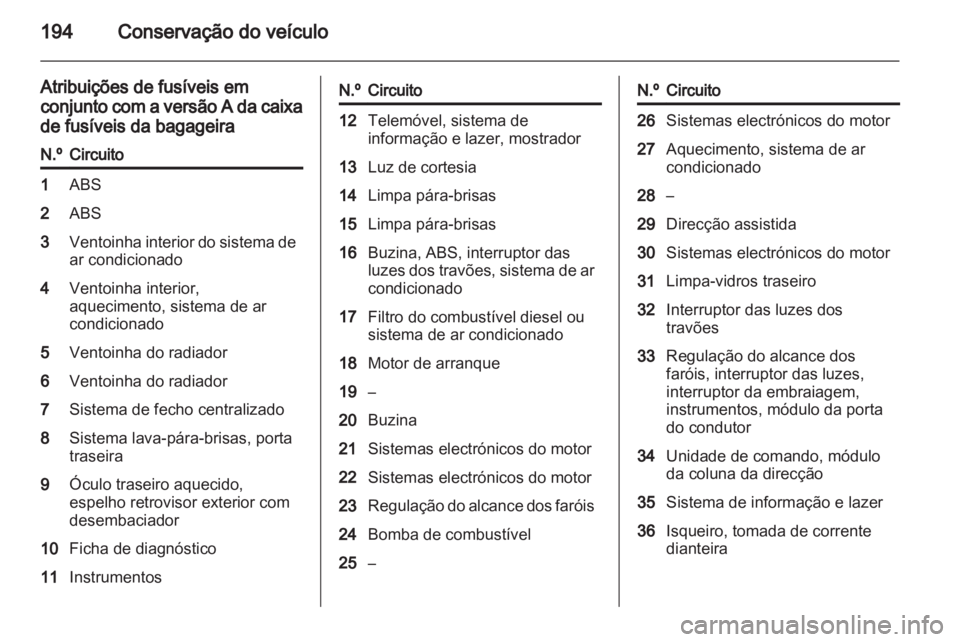 OPEL ASTRA H 2010.5  Manual de Instruções (in Portugues) 