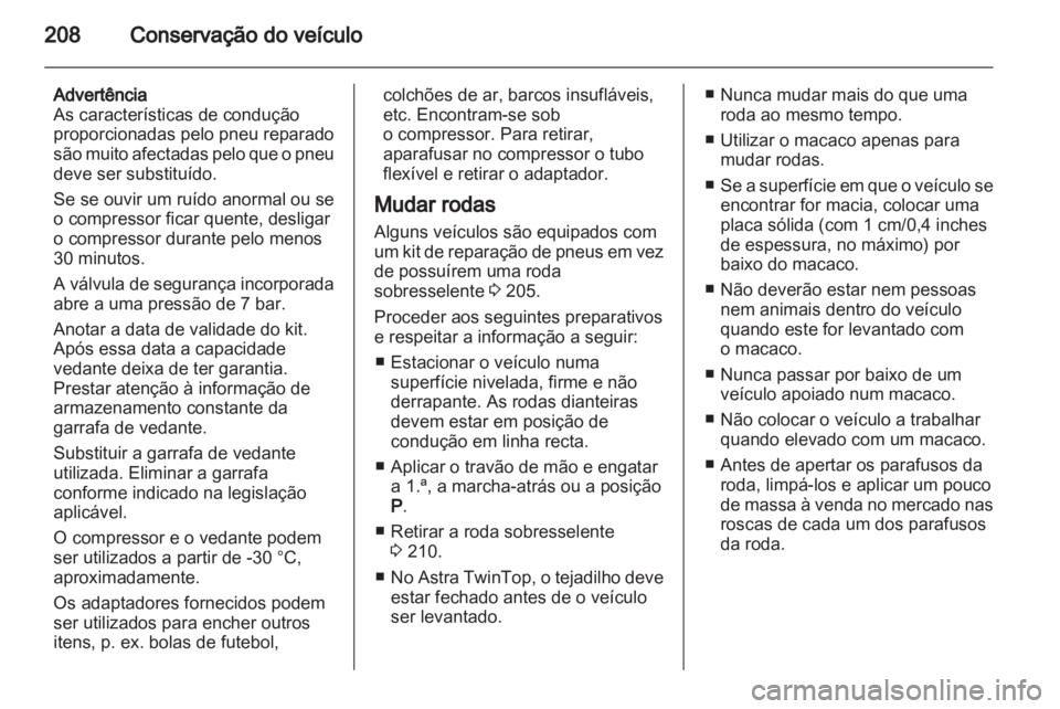 OPEL ASTRA H 2010.5  Manual de Instruções (in Portugues) 
