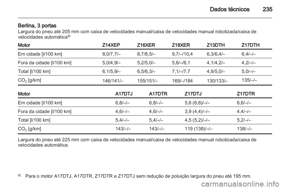 OPEL ASTRA H 2010.5  Manual de Instruções (in Portugues) 