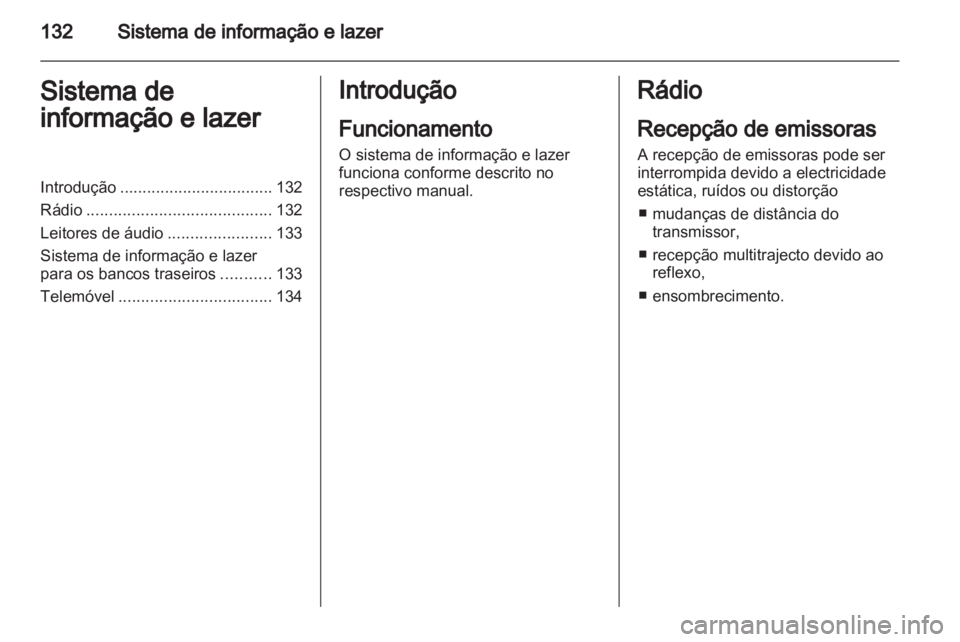 OPEL ASTRA H 2011  Manual de Instruções (in Portugues) 
