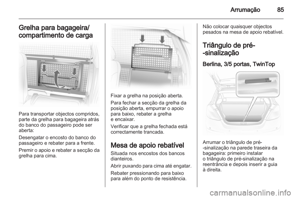 OPEL ASTRA H 2011  Manual de Instruções (in Portugues) 