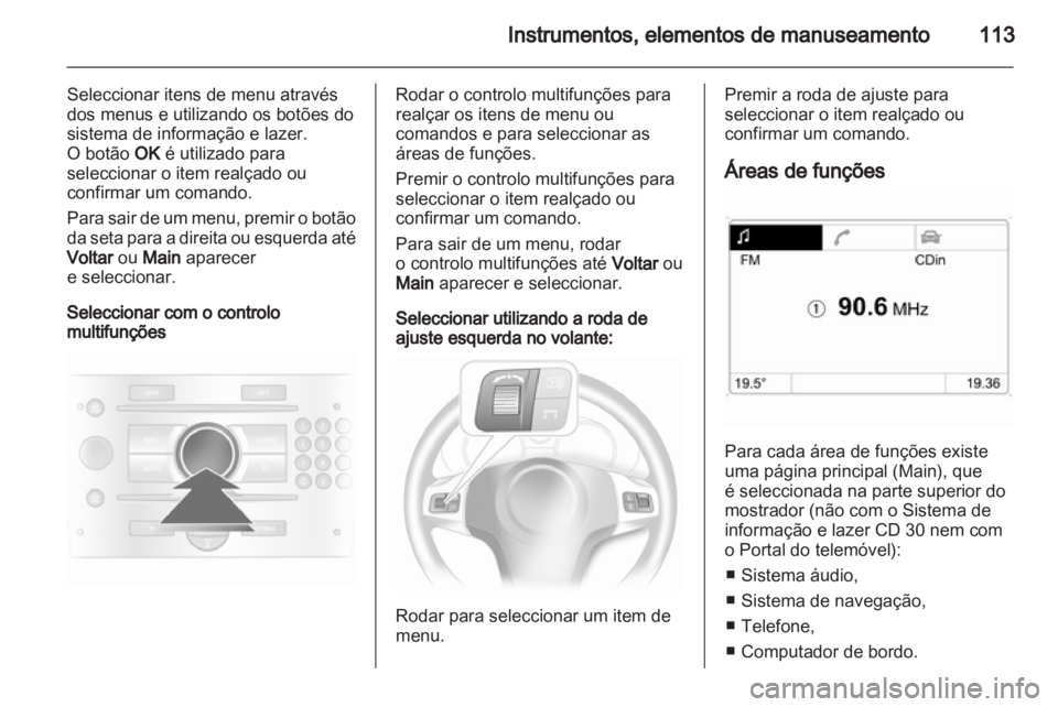 OPEL ASTRA H 2012  Manual de Instruções (in Portugues) 