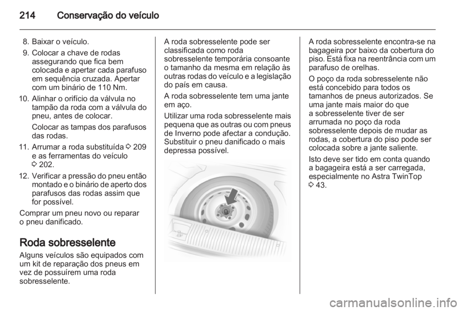 OPEL ASTRA H 2012  Manual de Instruções (in Portugues) 