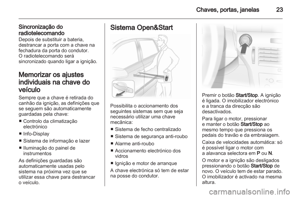 OPEL ASTRA H 2012  Manual de Instruções (in Portugues) 