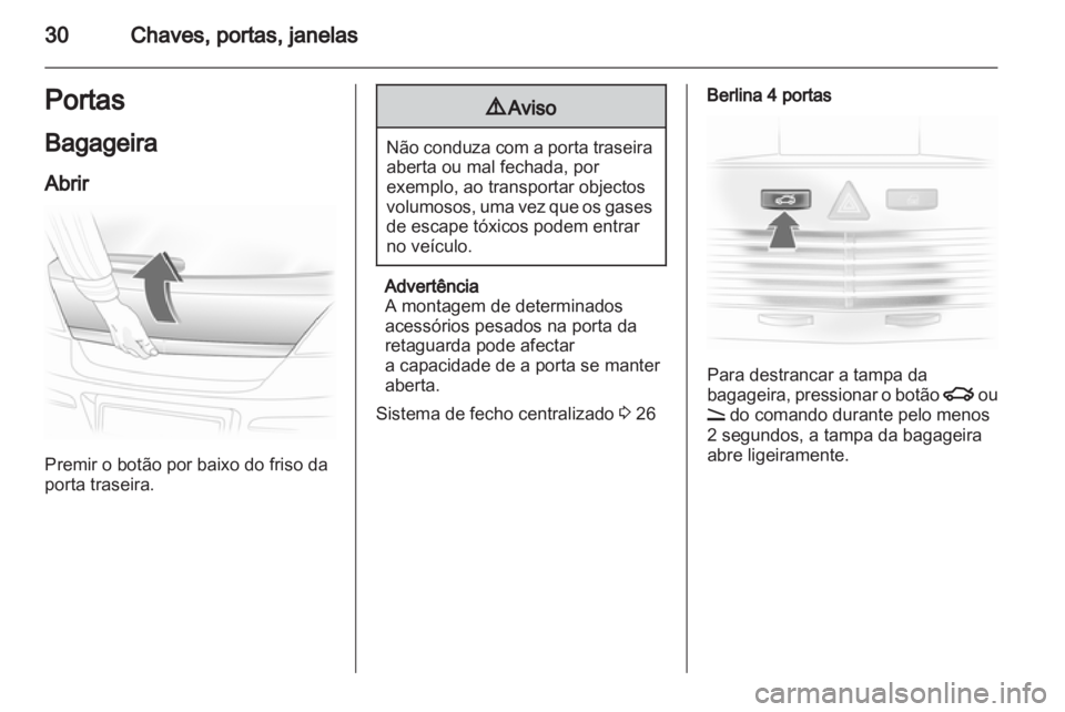 OPEL ASTRA H 2012  Manual de Instruções (in Portugues) 
