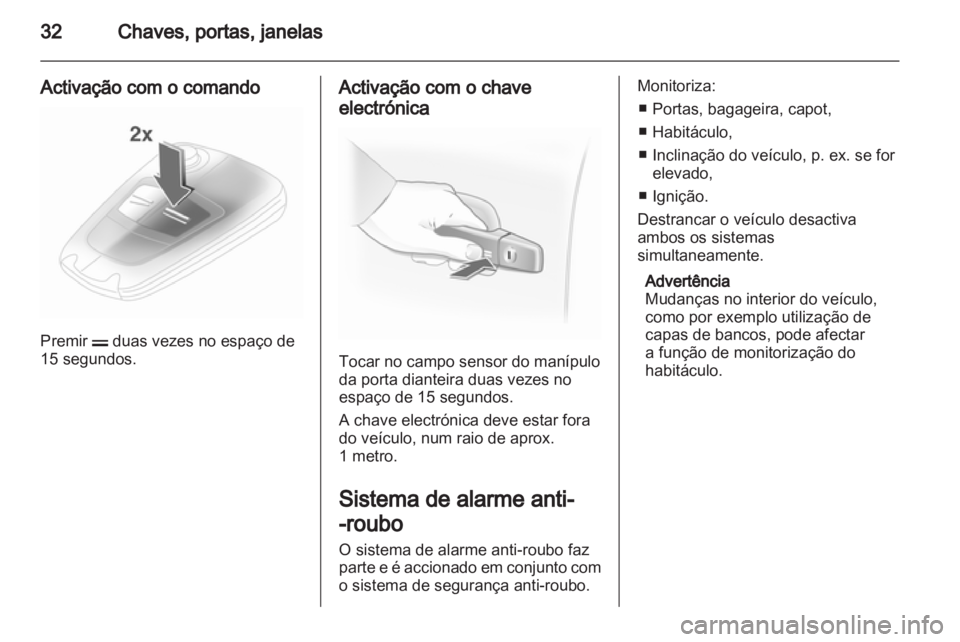 OPEL ASTRA H 2012  Manual de Instruções (in Portugues) 