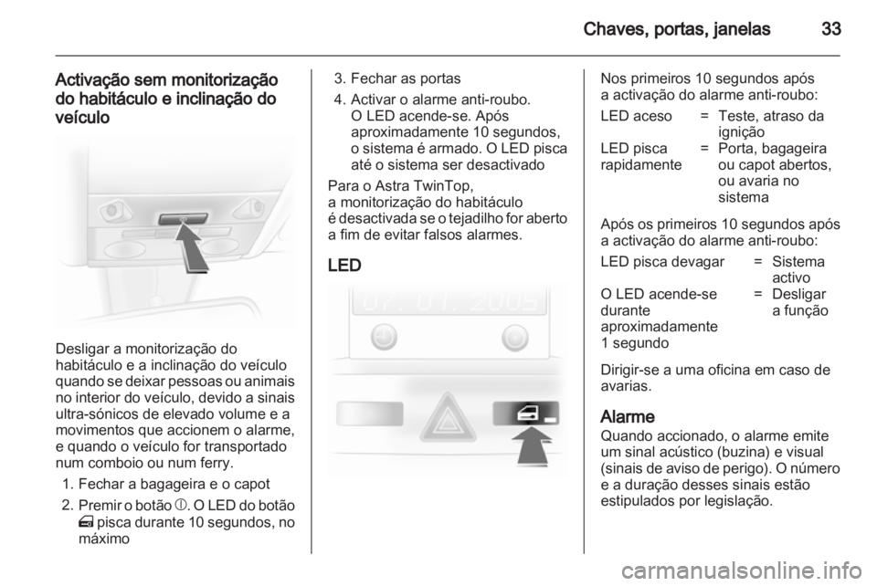 OPEL ASTRA H 2012  Manual de Instruções (in Portugues) 