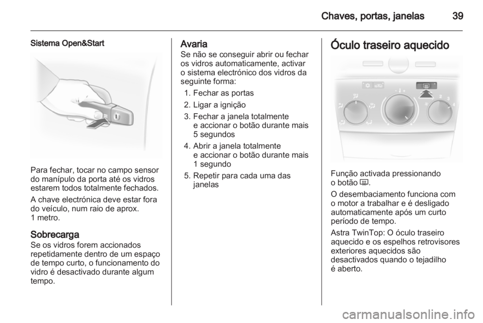 OPEL ASTRA H 2012  Manual de Instruções (in Portugues) 