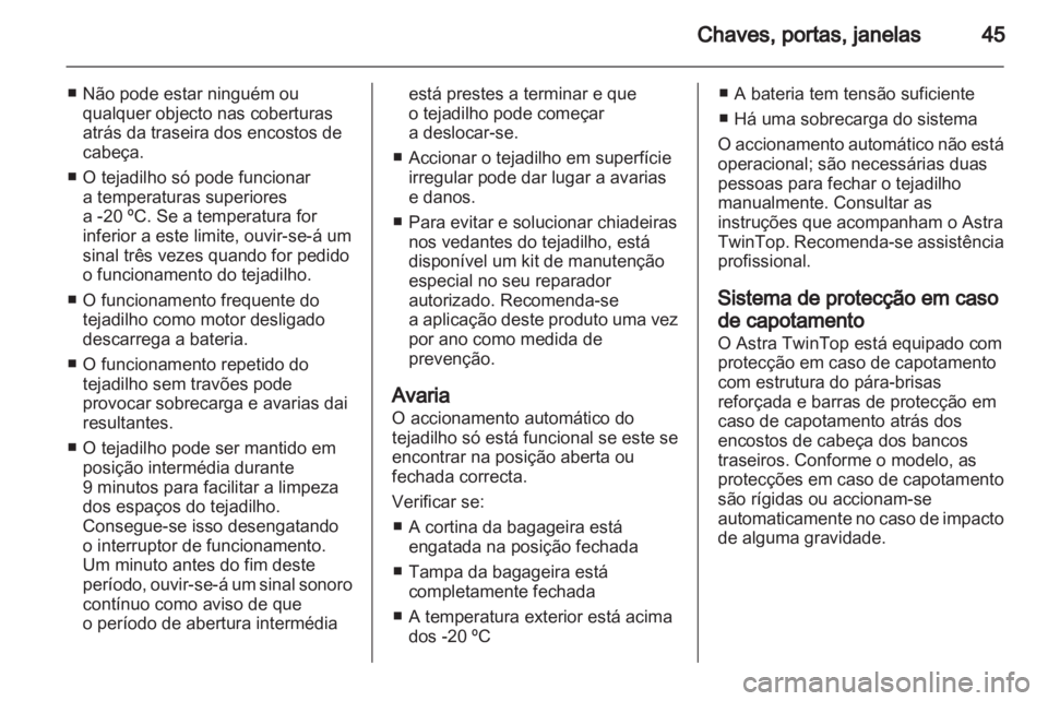 OPEL ASTRA H 2012  Manual de Instruções (in Portugues) 