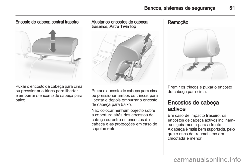 OPEL ASTRA H 2012  Manual de Instruções (in Portugues) 