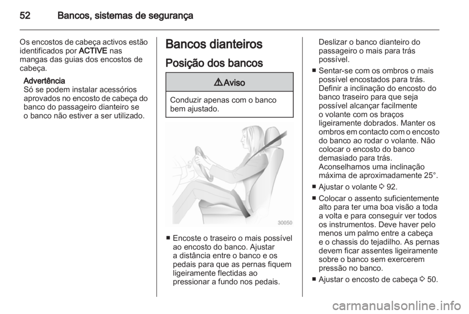 OPEL ASTRA H 2012  Manual de Instruções (in Portugues) 