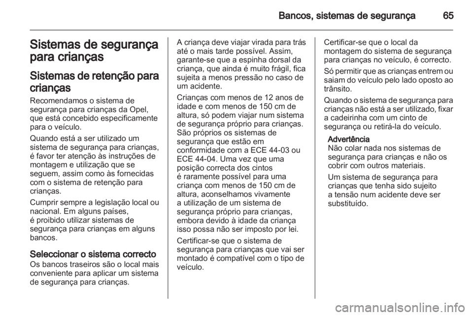 OPEL ASTRA H 2012  Manual de Instruções (in Portugues) 