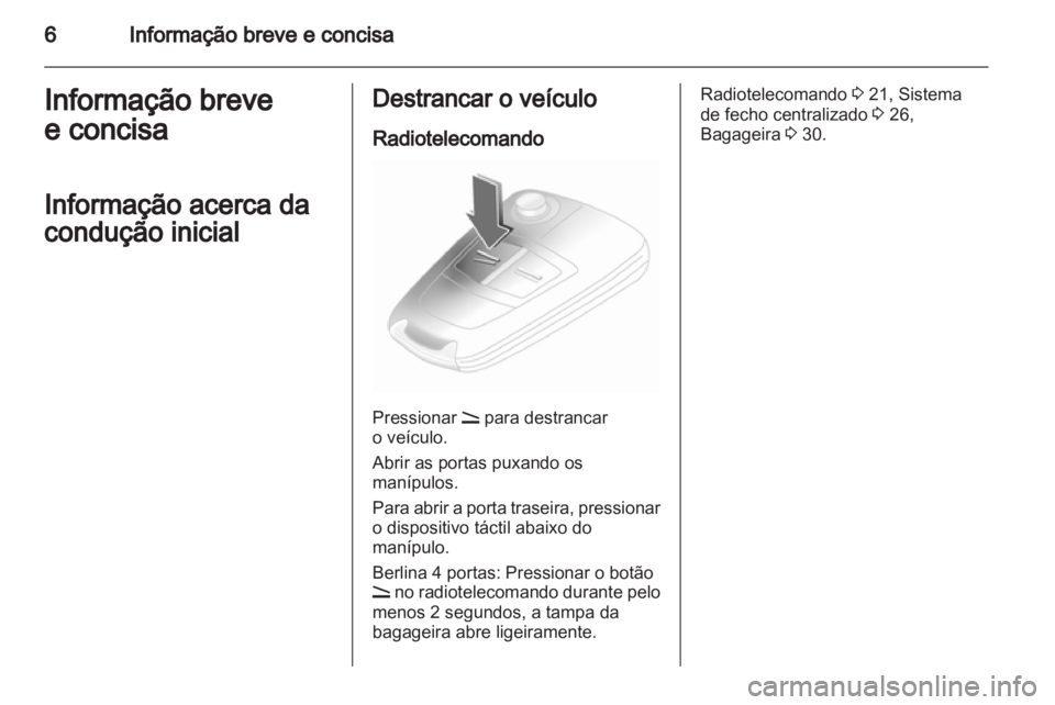 OPEL ASTRA H 2012  Manual de Instruções (in Portugues) 