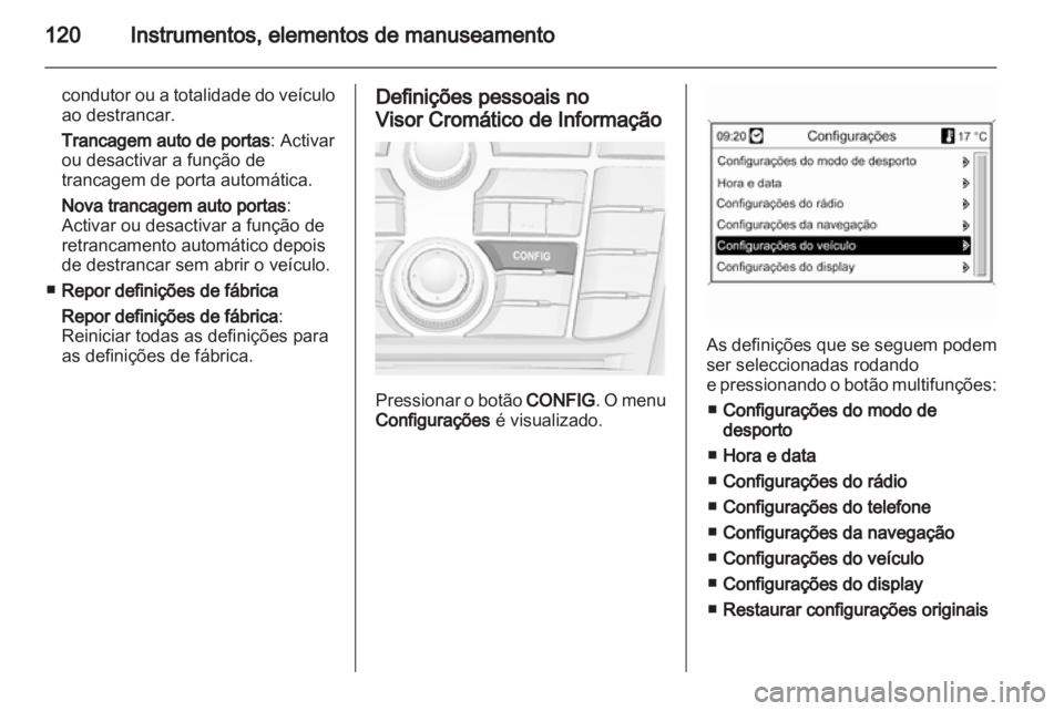 OPEL ASTRA J 2011  Manual de Instruções (in Portugues) 