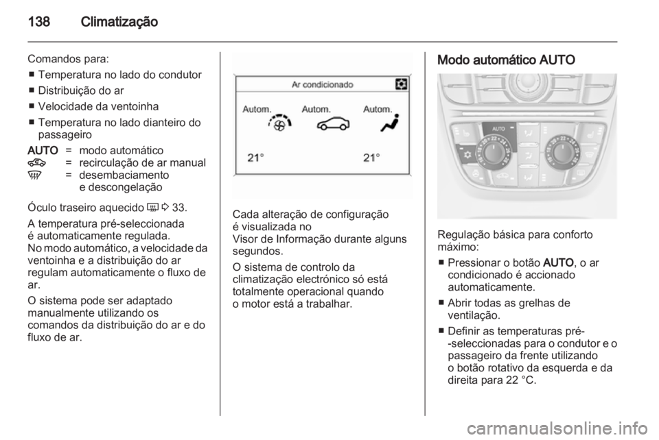 OPEL ASTRA J 2011  Manual de Instruções (in Portugues) 