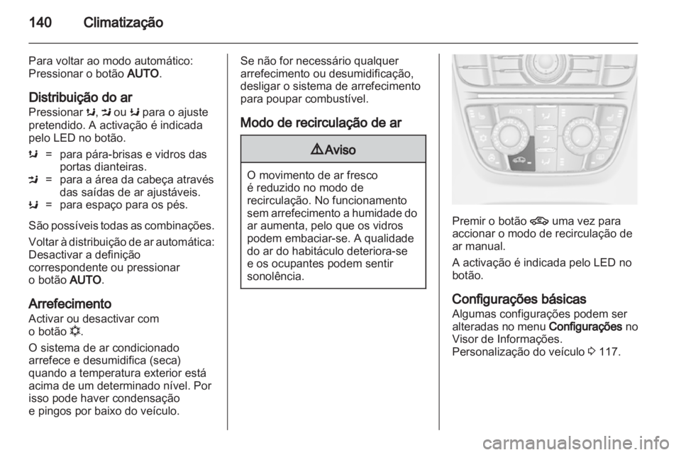 OPEL ASTRA J 2011  Manual de Instruções (in Portugues) 