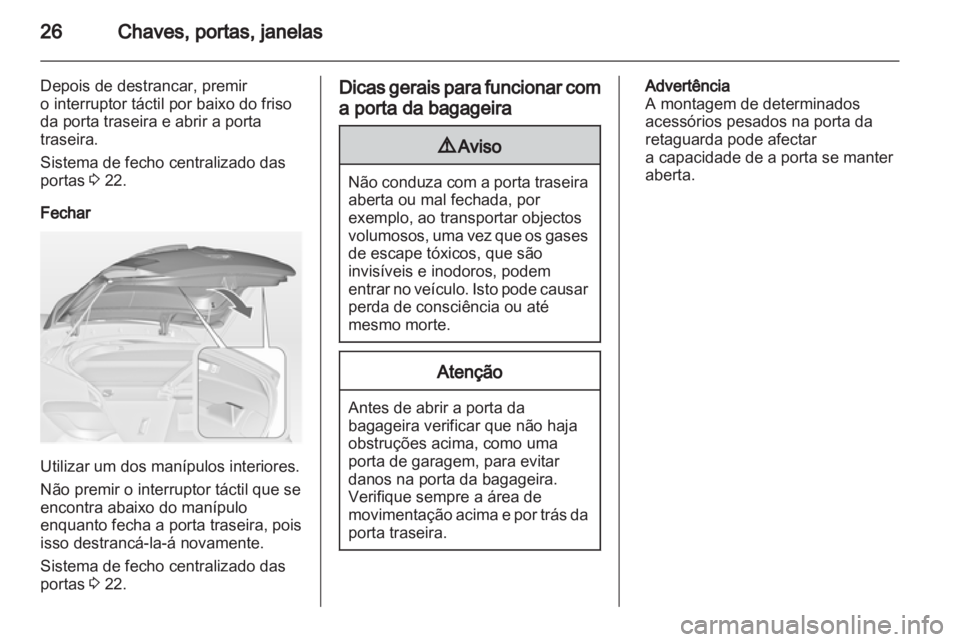 OPEL ASTRA J 2011  Manual de Instruções (in Portugues) 