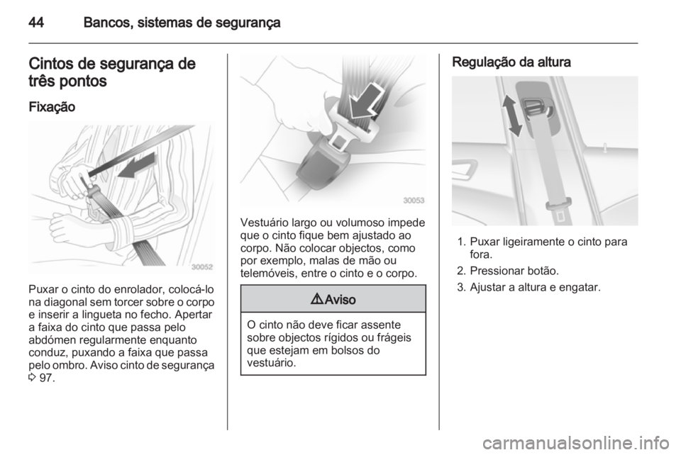OPEL ASTRA J 2011  Manual de Instruções (in Portugues) 