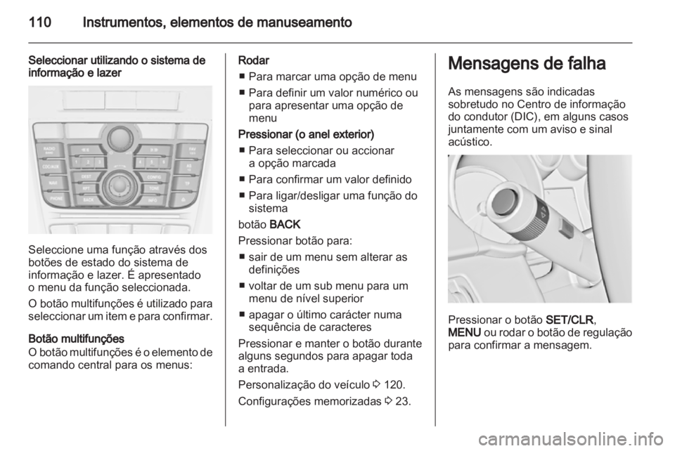 OPEL ASTRA J 2011.5  Manual de Instruções (in Portugues) 