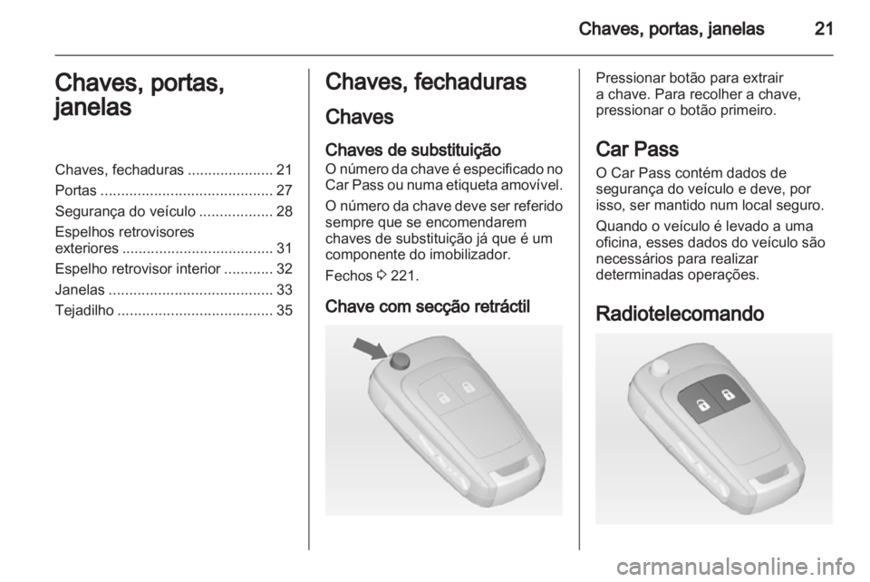 OPEL ASTRA J 2011.5  Manual de Instruções (in Portugues) 