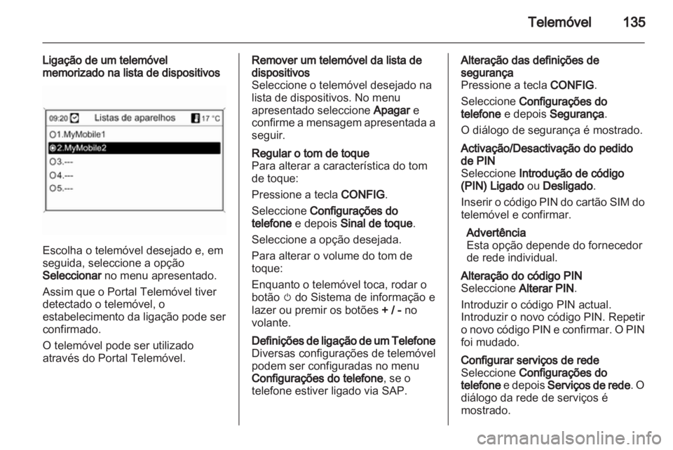 OPEL ASTRA J 2012  Manual de Informação e Lazer (in Portugues) 