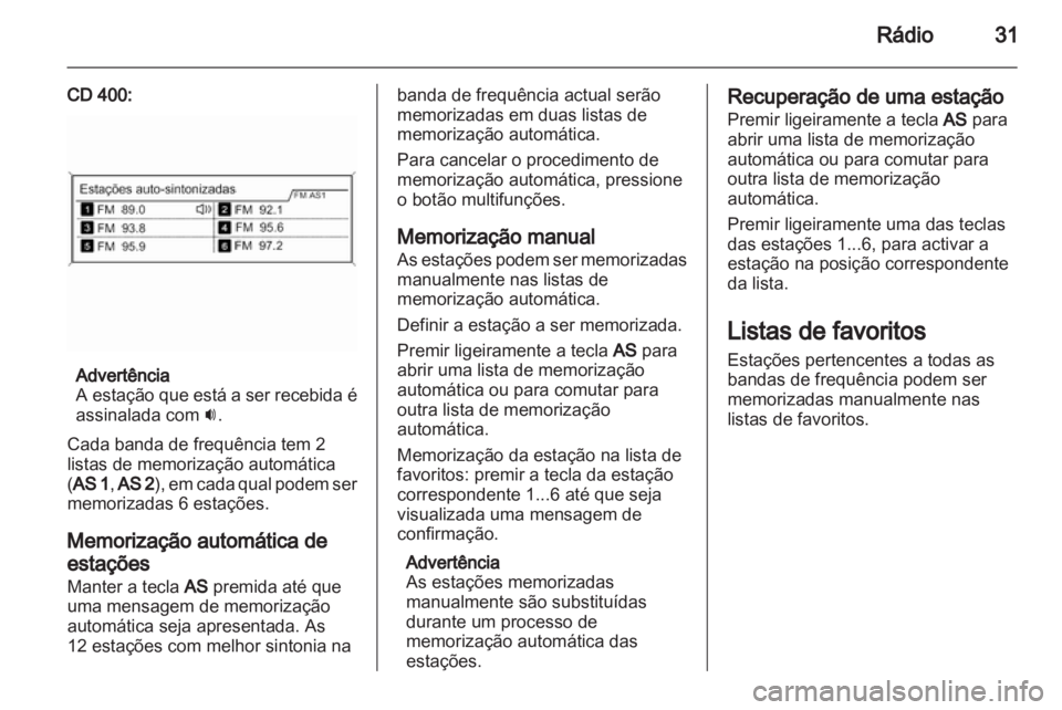 OPEL ASTRA J 2012  Manual de Informação e Lazer (in Portugues) 