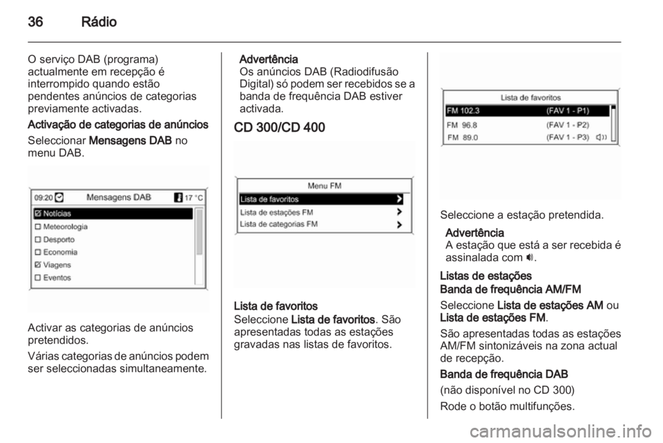 OPEL ASTRA J 2012  Manual de Informação e Lazer (in Portugues) 