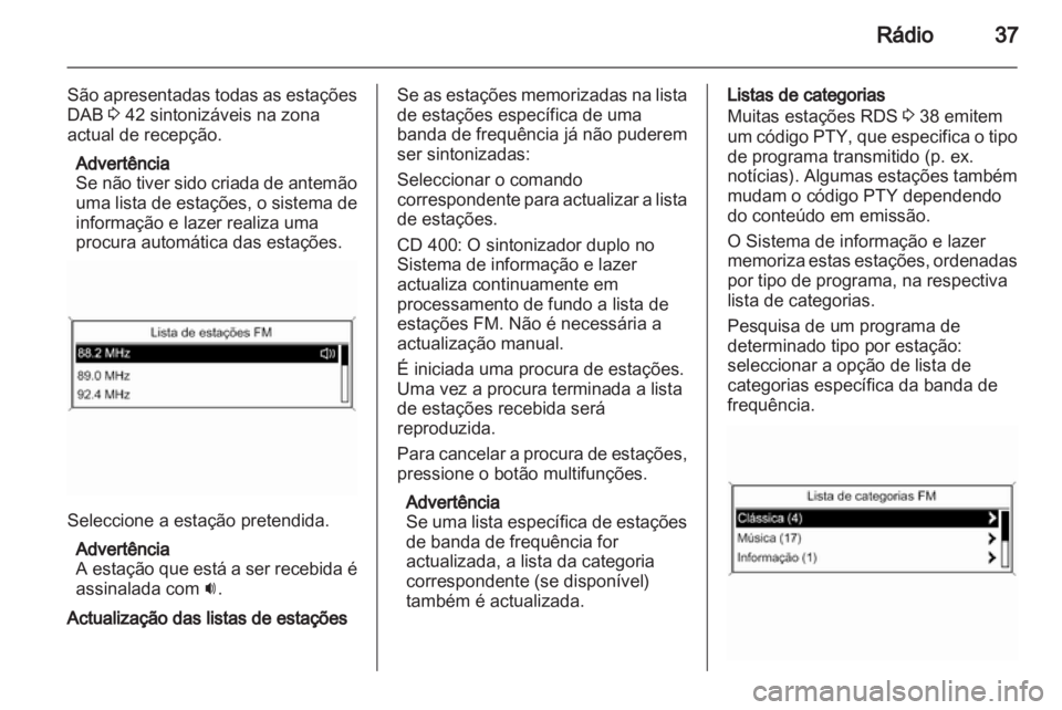 OPEL ASTRA J 2012  Manual de Informação e Lazer (in Portugues) 