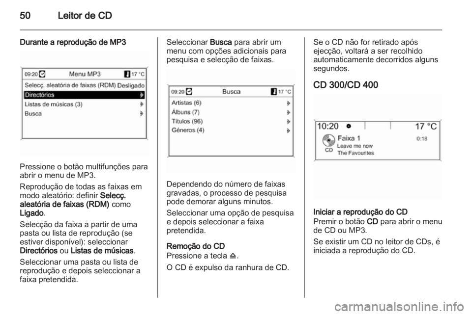 OPEL ASTRA J 2012  Manual de Informação e Lazer (in Portugues) 