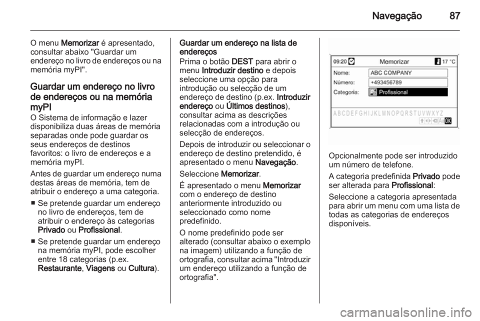 OPEL ASTRA J 2012  Manual de Informação e Lazer (in Portugues) 