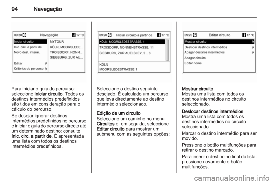 OPEL ASTRA J 2012  Manual de Informação e Lazer (in Portugues) 