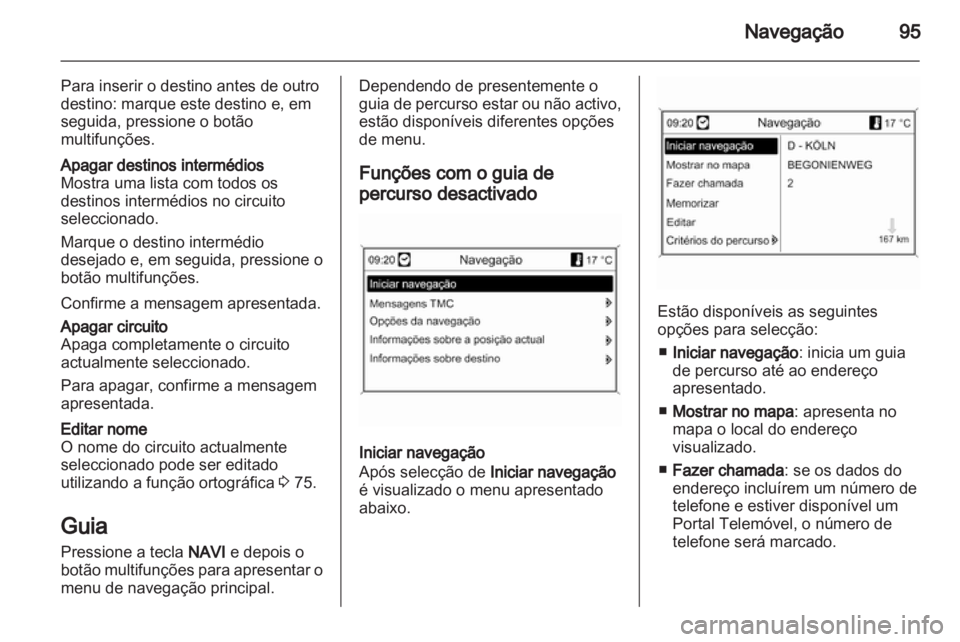 OPEL ASTRA J 2012  Manual de Informação e Lazer (in Portugues) 