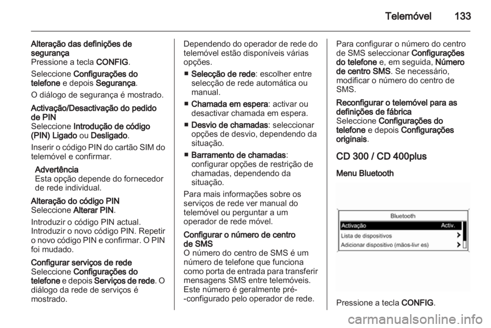 OPEL ASTRA J 2013  Manual de Informação e Lazer (in Portugues) 