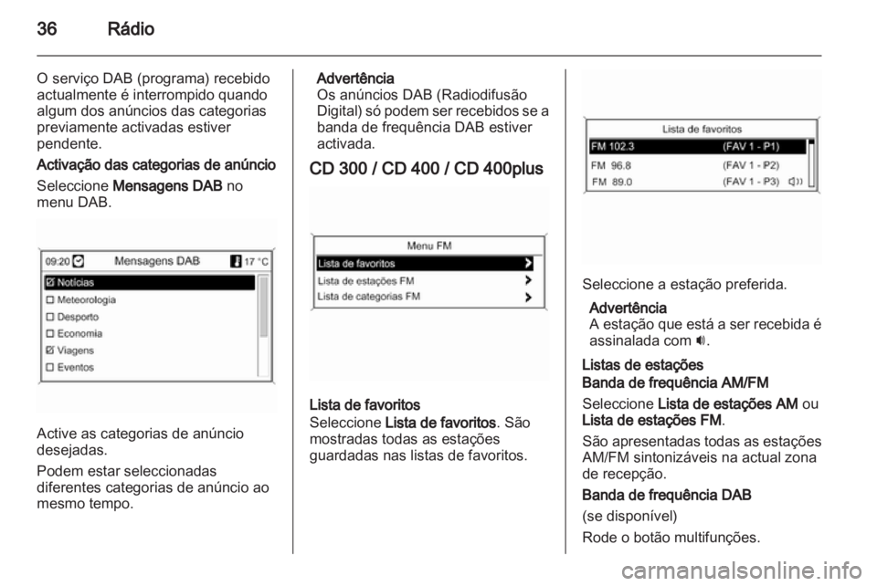 OPEL ASTRA J 2013  Manual de Informação e Lazer (in Portugues) 