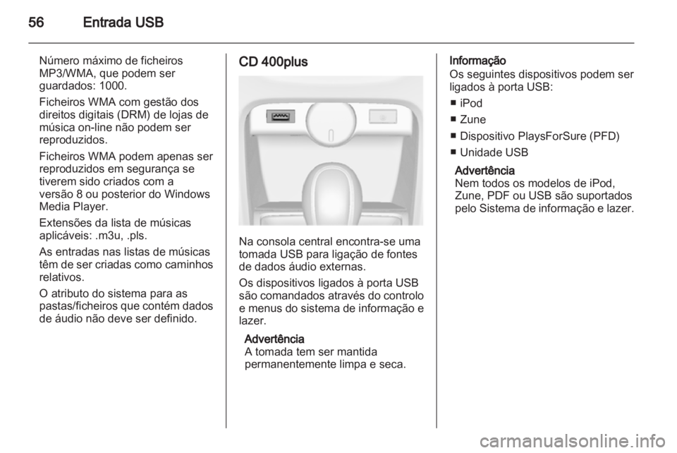 OPEL ASTRA J 2013  Manual de Informação e Lazer (in Portugues) 