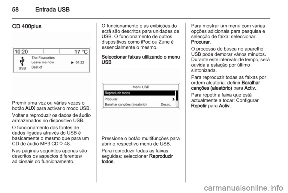 OPEL ASTRA J 2013  Manual de Informação e Lazer (in Portugues) 