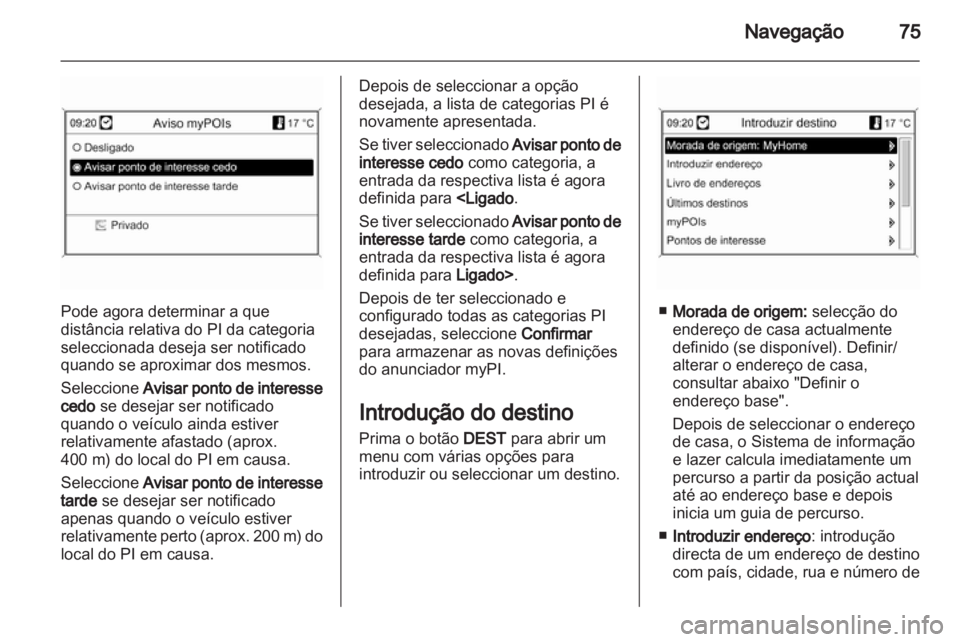 OPEL ASTRA J 2013  Manual de Informação e Lazer (in Portugues) 