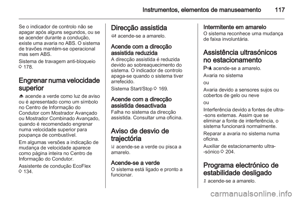OPEL ASTRA J 2013  Manual de Instruções (in Portugues) 