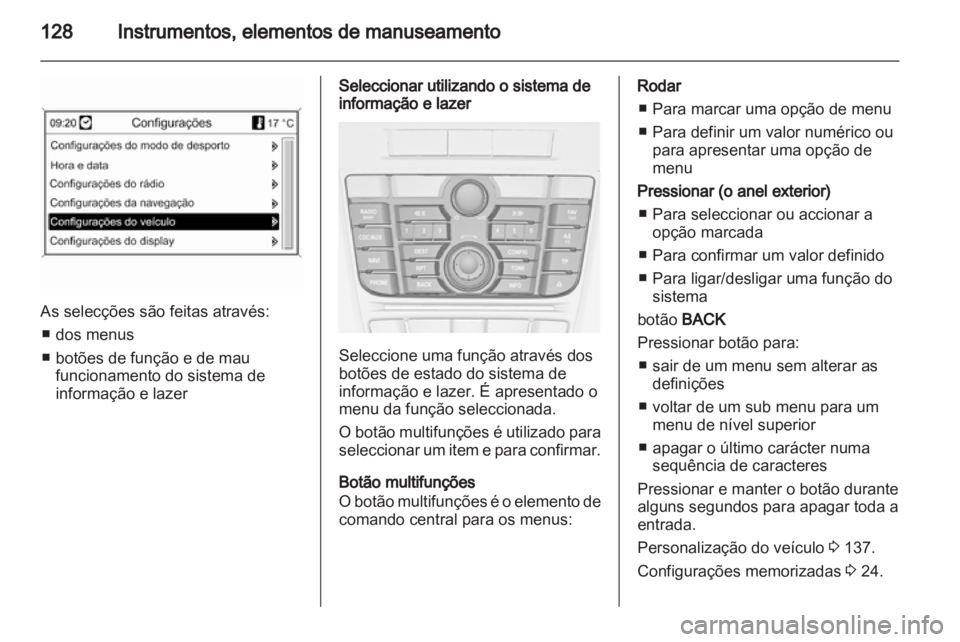 OPEL ASTRA J 2013  Manual de Instruções (in Portugues) 