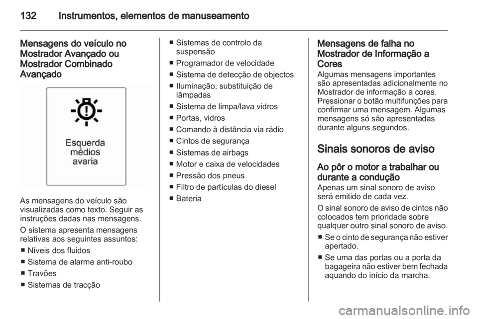 OPEL ASTRA J 2013  Manual de Instruções (in Portugues) 